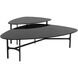 Kiernan 39.5 X 28 inch Black / Matte Black Side Table